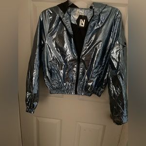 Metallic, lightweight jacket